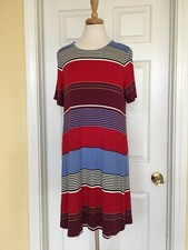 ANN TAYLOR LOFT striped dress size LP