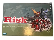 Risk Board Game - Parker Brothers Hasbro Golden Cavalry Token Ed 2003 Game Night