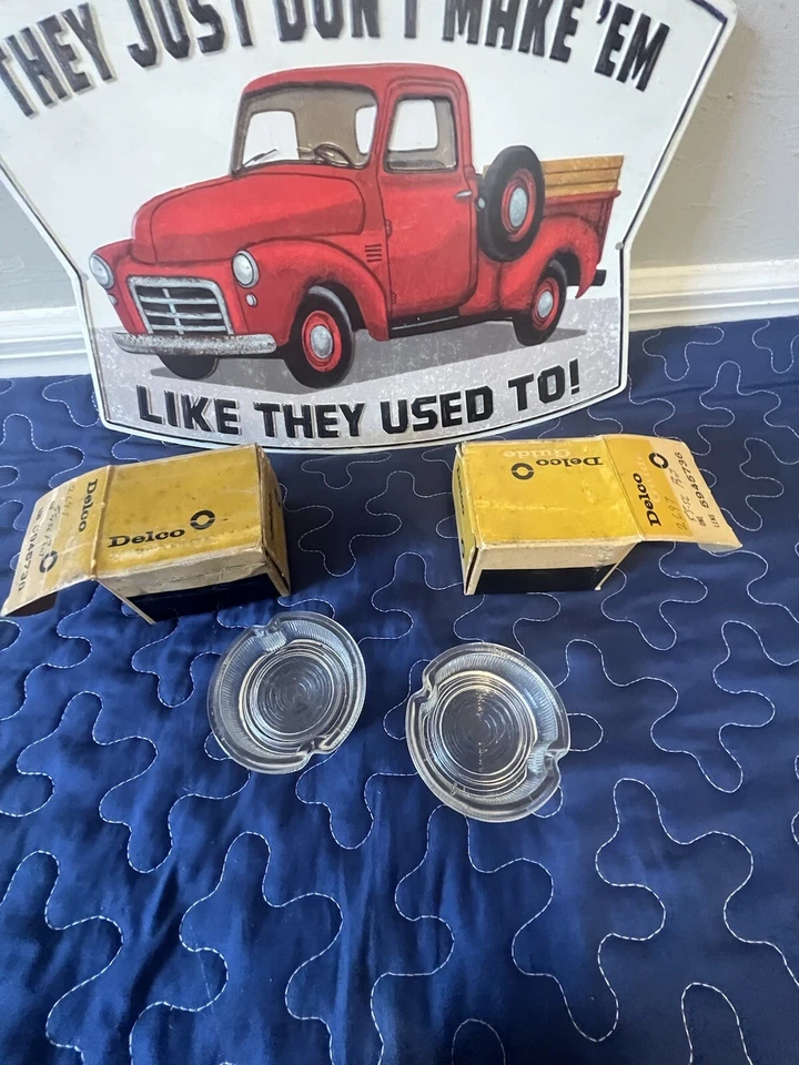 1955 1956 Pontiac Chieftain Star Chief NOS Backup Light Lamp Lens #5945736 - Image 4 of 4