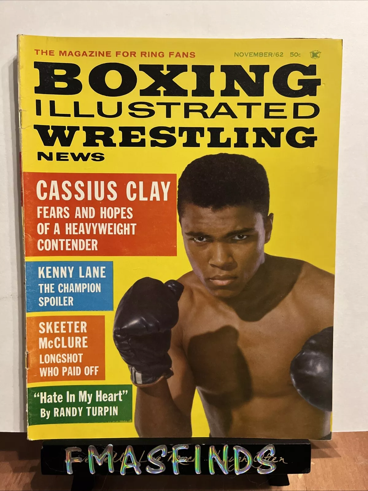 B1 1962 CASSIUS CLAY Nov BOXING ILLUSTRATED Magazine MUHAMMAD ALI EARLY ISSUE - Picture 1 of 2