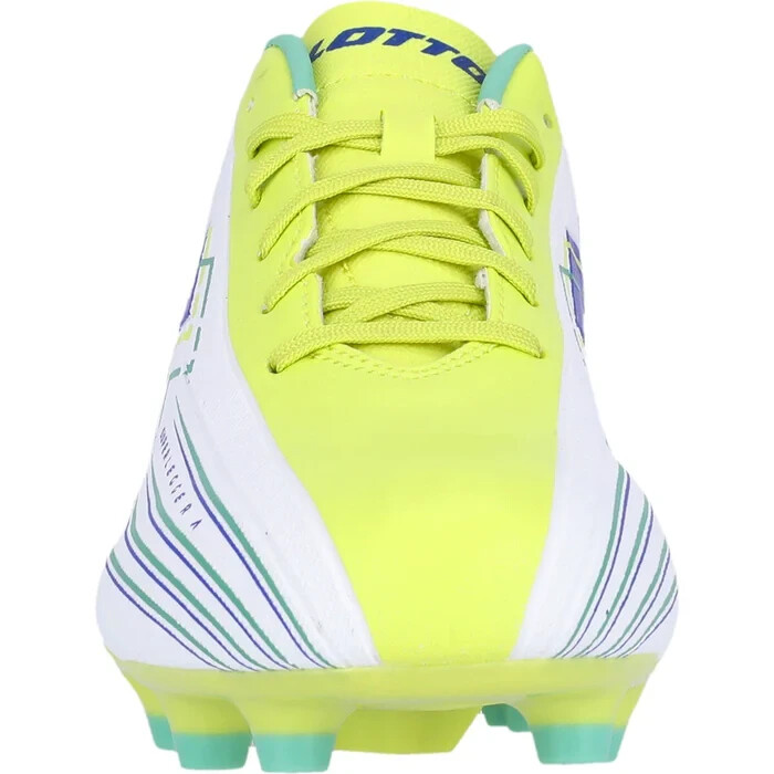 Scarpe tacchetti calcio uomo Lotto Solista 700 VIII FG tutte bianche Sunny Lime taglia 8 nuove con scatola
