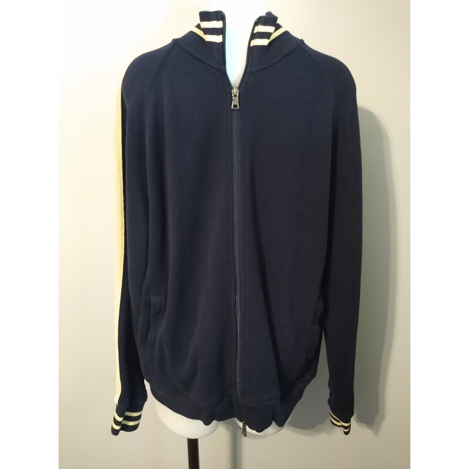 Consensus Sportswear Zippered Pullover Jacket Men's M Navy | eBay
