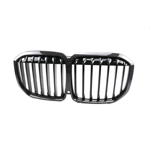 For BMW X7 G07 2019-2020 ABS Carbon fiber Style Black Front bumper Mesh Grille - Picture 6 of 6