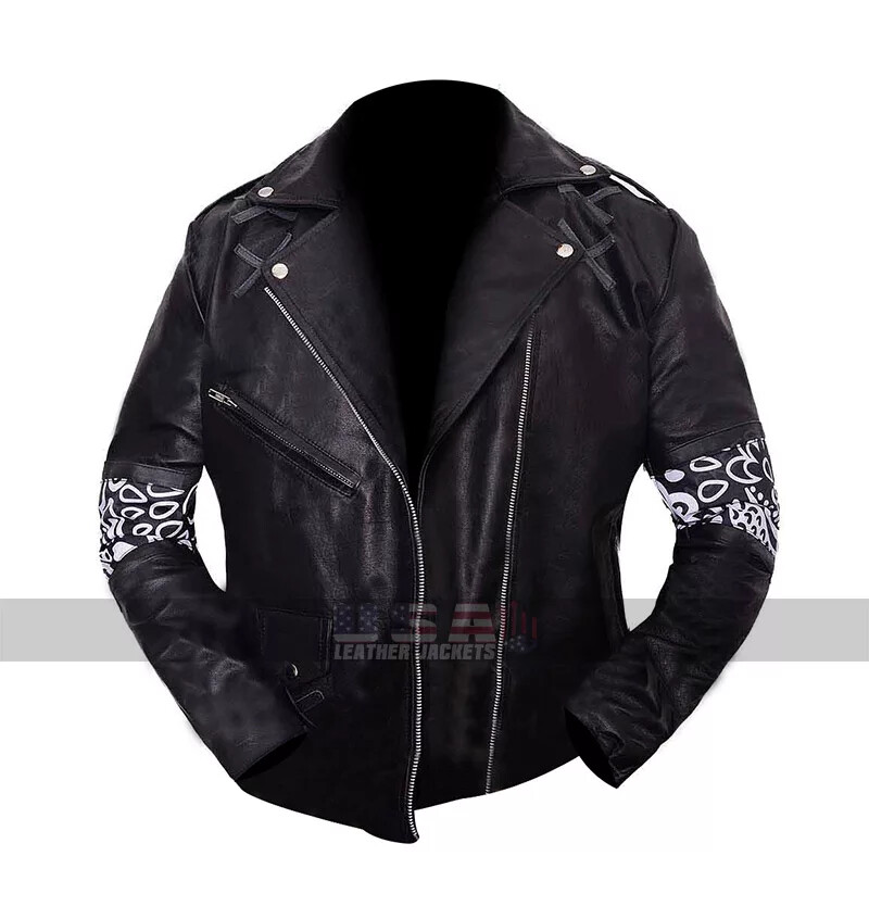 Daft Punk Instant Crush Shark Black Leather Jacket Halloween