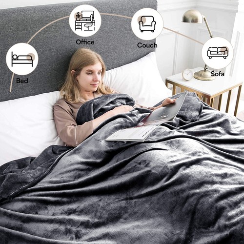 Summer Blanket for Night Sweats Lightweight Breathable Blanket Double Side - Picture 21 of 126