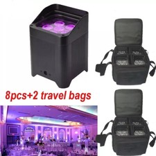 8pcs S6 Smart DJ Battery Wireless DMX Wifi Remote led Par Light Wedding Uplights
