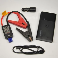 TYPE-S AC56794R BLACK PORTABLE POWER BANK CAR JUMP STARTER WITH WIRELESS CHARING