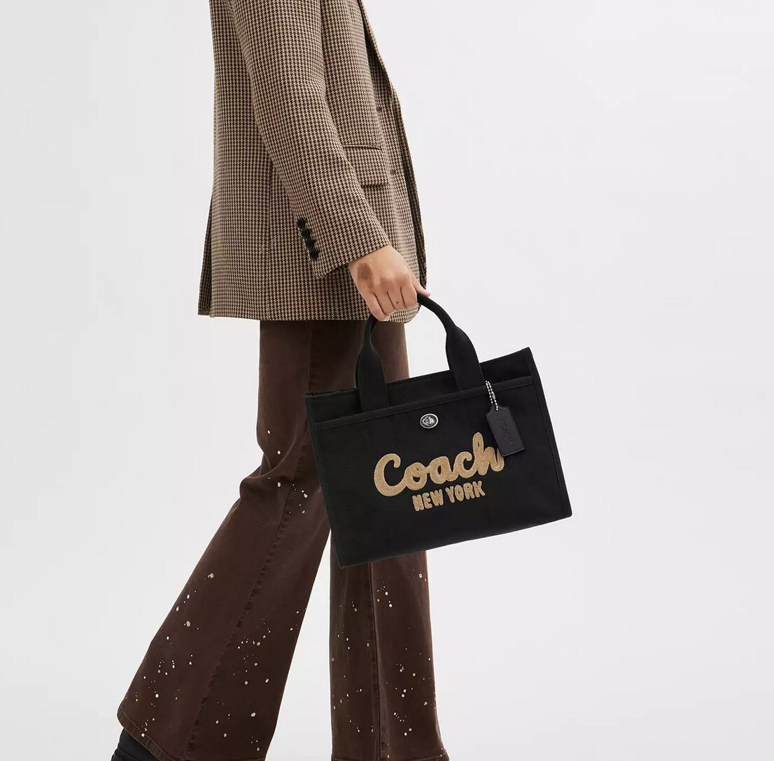 COACH CP158 Cargo Tote Medium Black Canvas NWT | eBay