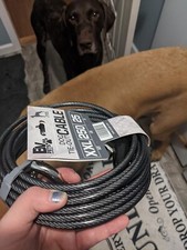 Dog Tie Out Cable Feet Dog Leads for Yard Heavy Duty Up To 250 Pounds Tie New