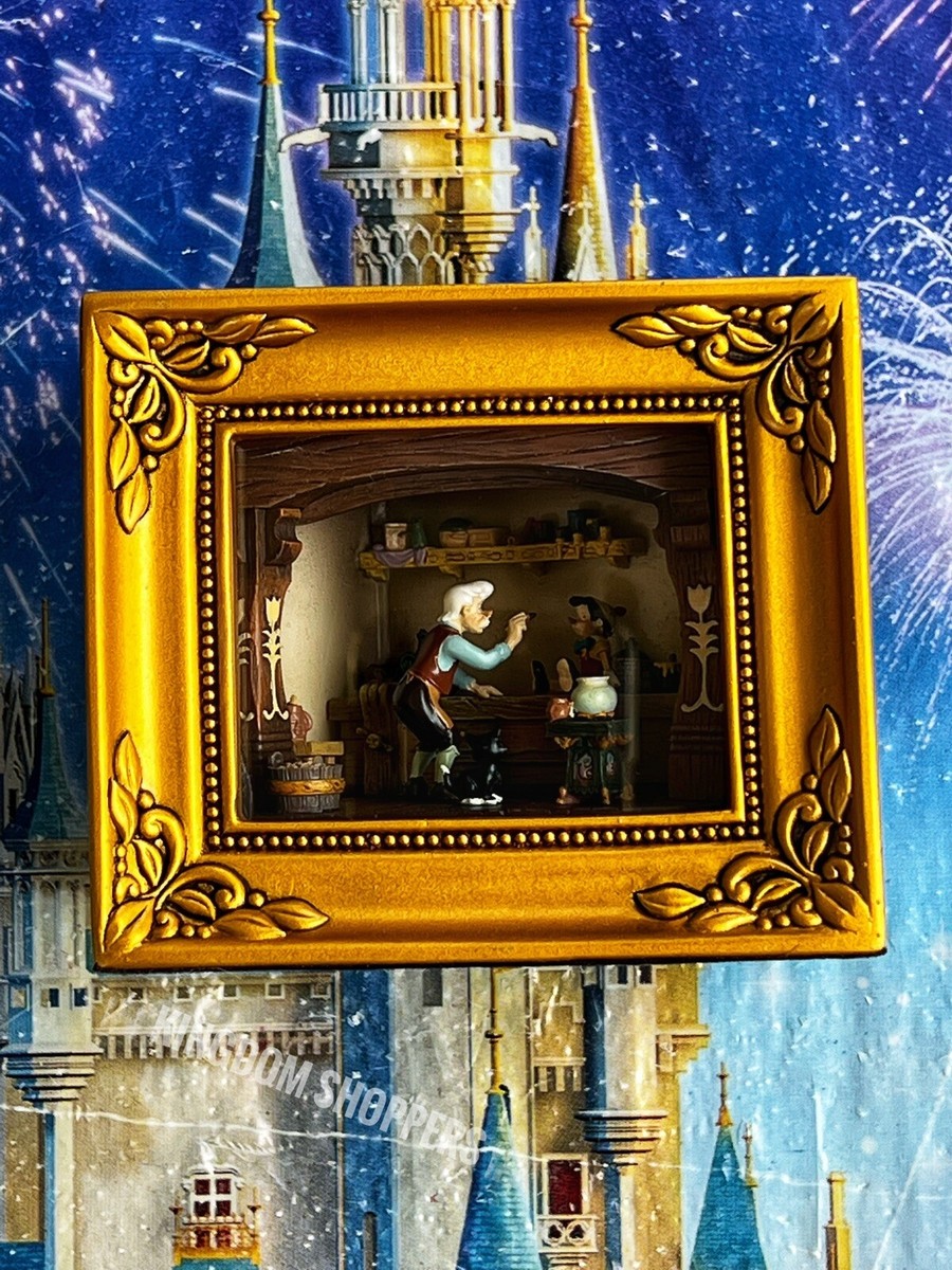 Disney Parks Gallery Of Light Geppetto Paints Pinocchio Figaro By