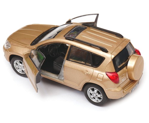 Toyota RAV popolare modello di auto giapponese giocattolo pressofuso oro 1:34-1:39 scala Welly - Foto 3 di 6