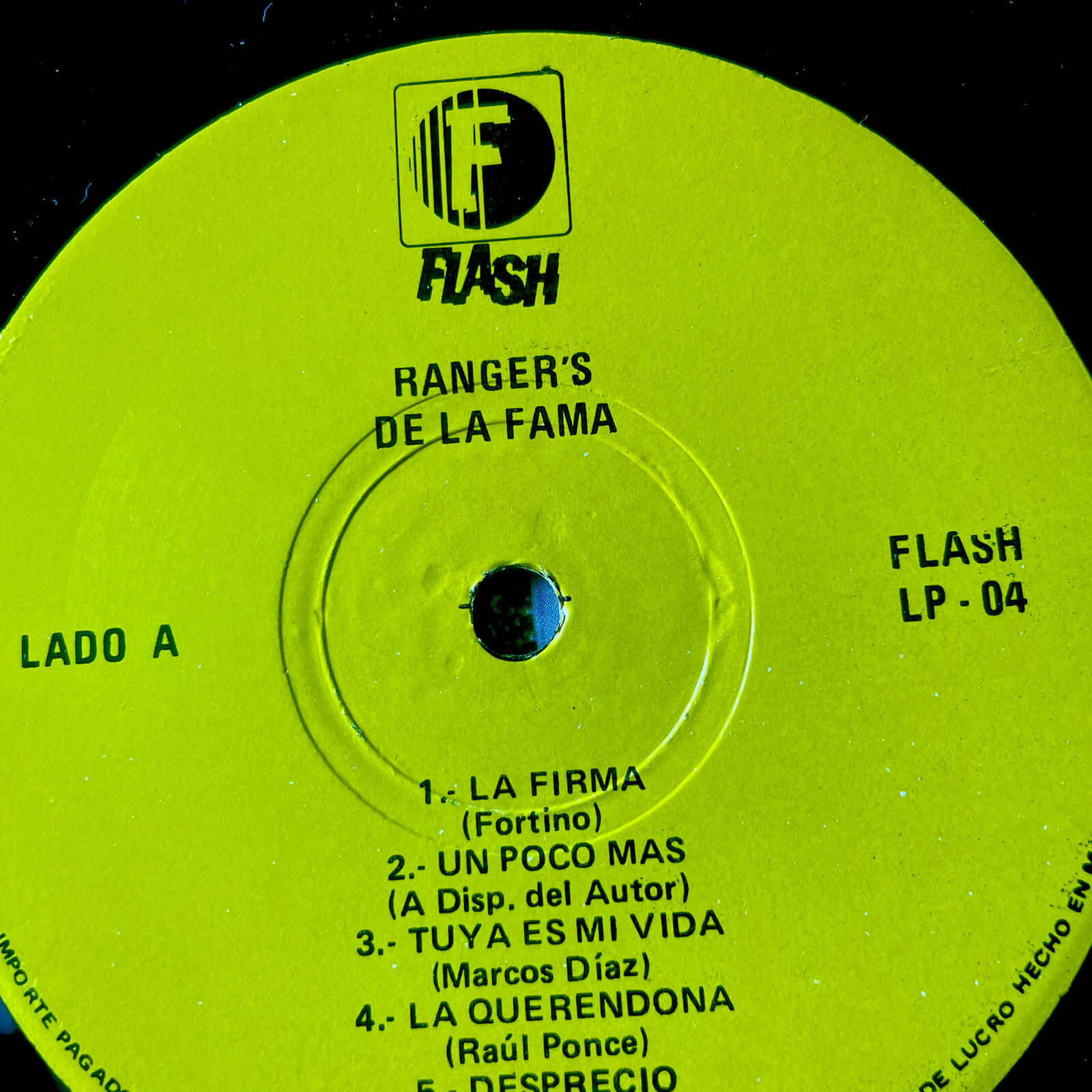 Los Ranger's De La Fama | LAQUERENFONA   / Vinyl Record 33 Rpm