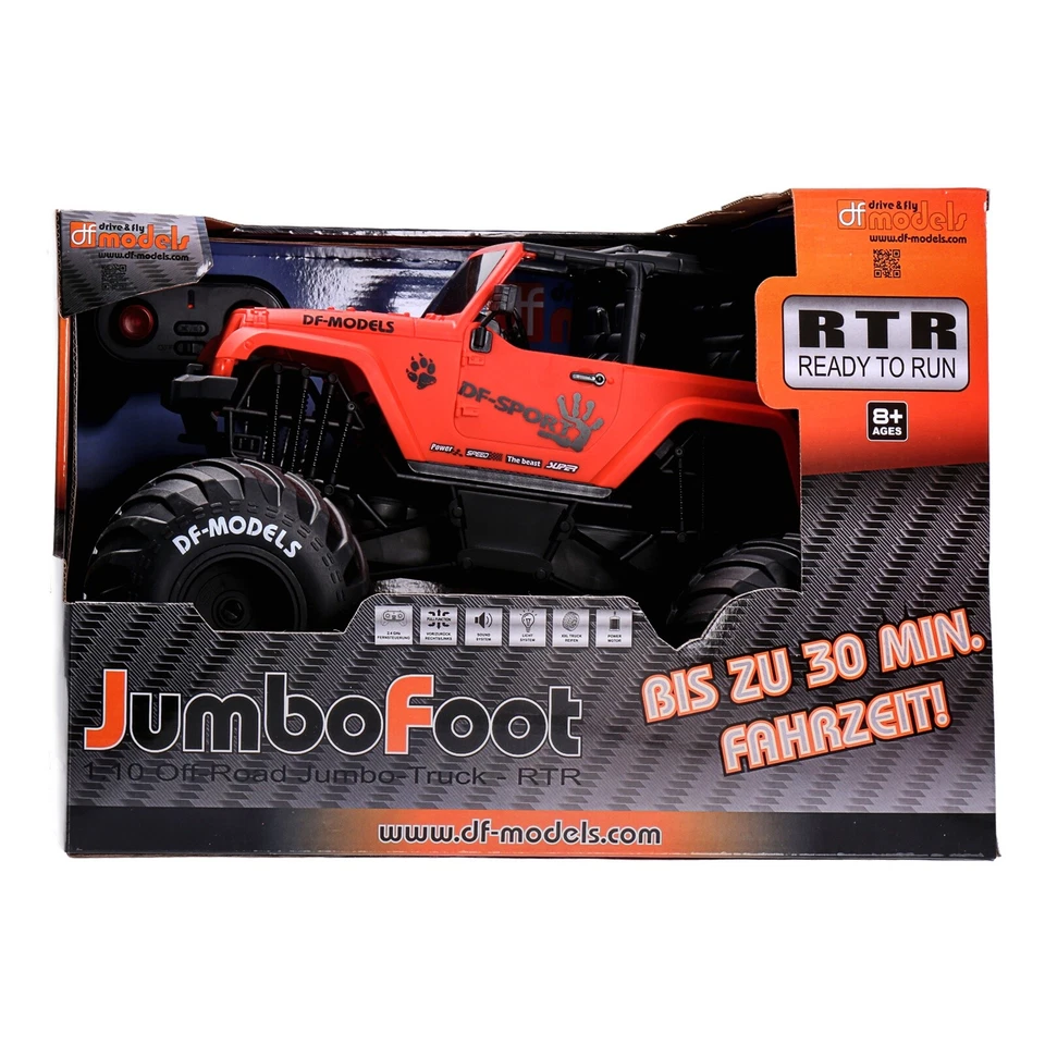 DF Jumbo Foot Off Roader 1:10 RTR Off Roader 1200 mAh LED Beleuchtung - Bild 2 von 3