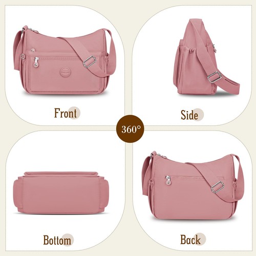 Crossbody Bag for Women Waterproof Lightweight Purses Nylon Crossbody Handbags - Picture 3 of 7