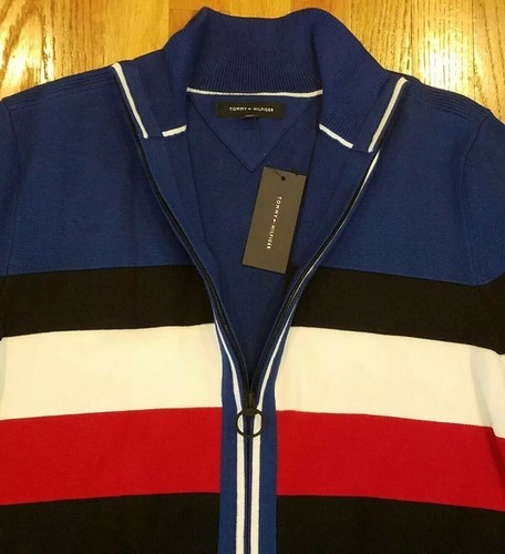 Tommy Hilfiger Herren Color Block Full Zip Pullover Größe M - Bild 6 von 9