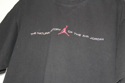 Vintage Men's Nike Air Jordan 18 Years of Love T-Shirt Black Sz