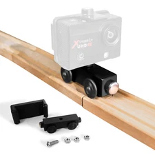 Wooden Custom Camera Car Make Tracking Shots with Action Camera Mount Accessory