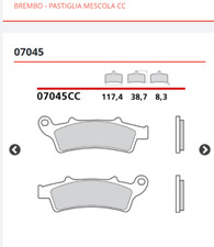 15710.74 4 PASTIGLIE FRENO ANTERIORI PARMAKIT APRILIA SCARABEO 400