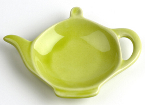Pot Style Ceramic Tea Bag Caddy Holder Coaster Spoon Rest #o