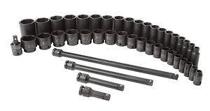Sunex Tool  2568 43 Pc 1/2" Dr. Sae Master Impact Socket Set