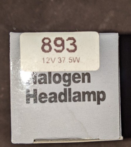 CEC Halogen Headlamp 12 Volt 37.5 Watt PART 893 LOT OF 4 New - Picture 2 of 2
