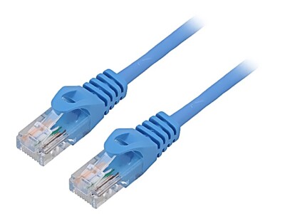 2X PCU5-10CC-0050-B Patch cord U/UTP 5e Line CCA PVC blau 05m 26AWG Adern: 8 LA