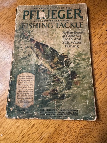 Catalogue Pflueger Vintage De Pêche #149 - Année 1929, Avec Lettre Originale