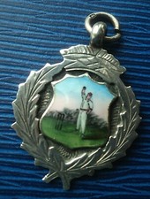 Серебро Attractive Sterling Silver Enamel Medal
