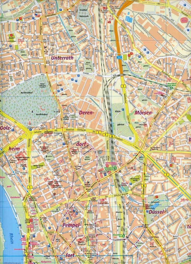 Thumbnail - Düsseldorf. Stadtplan 1:16 000 | 2017 | Deutsch