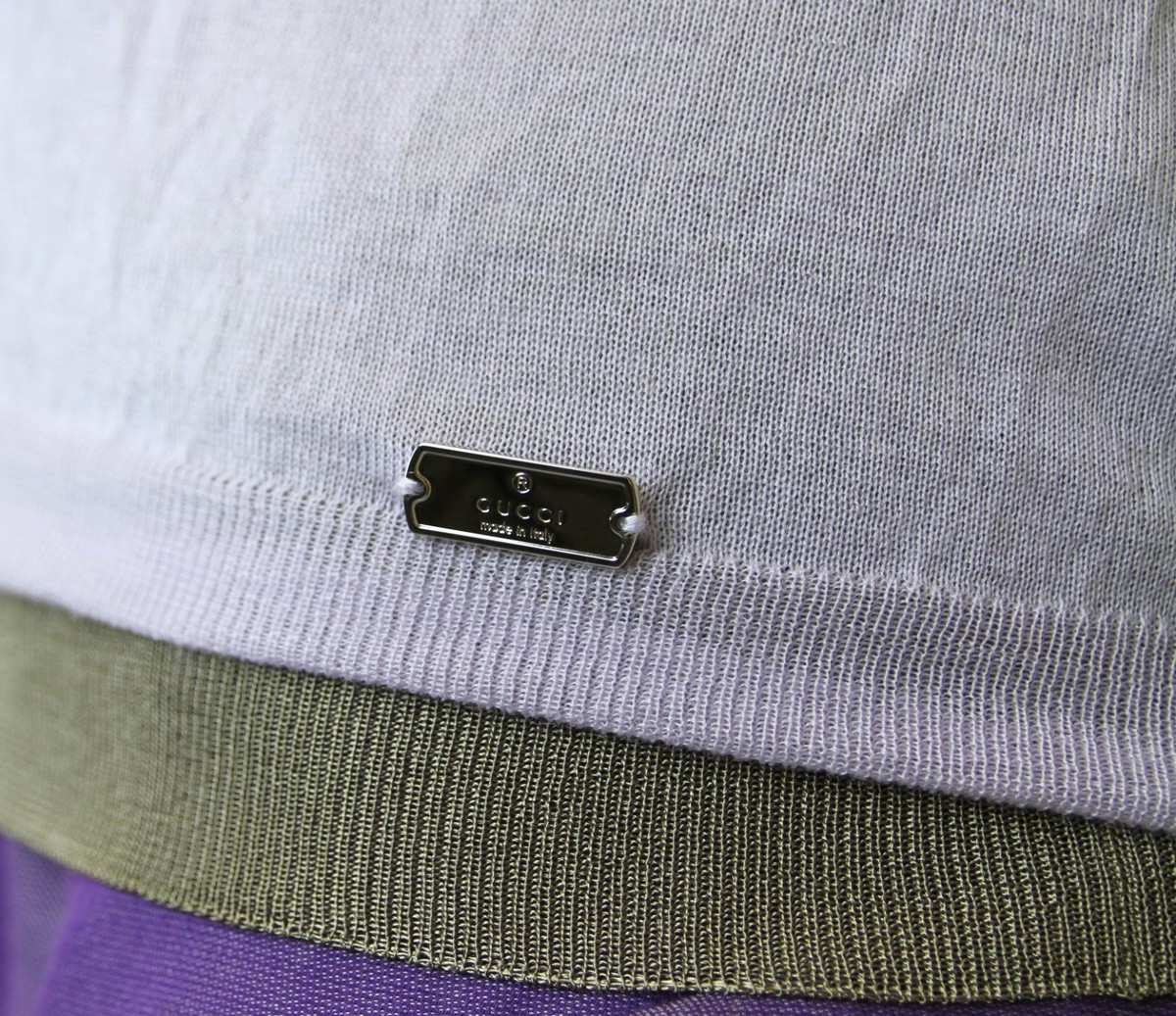 $985 NEW Authentic Gucci Short Sleeve Two-Piece Cashmere