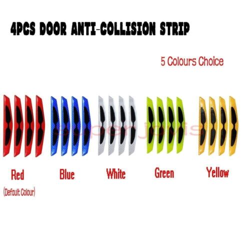 4pcs Door Anti-collision Strip Warning Decorative Sticker For Toyota Previa - Picture 2 of 16