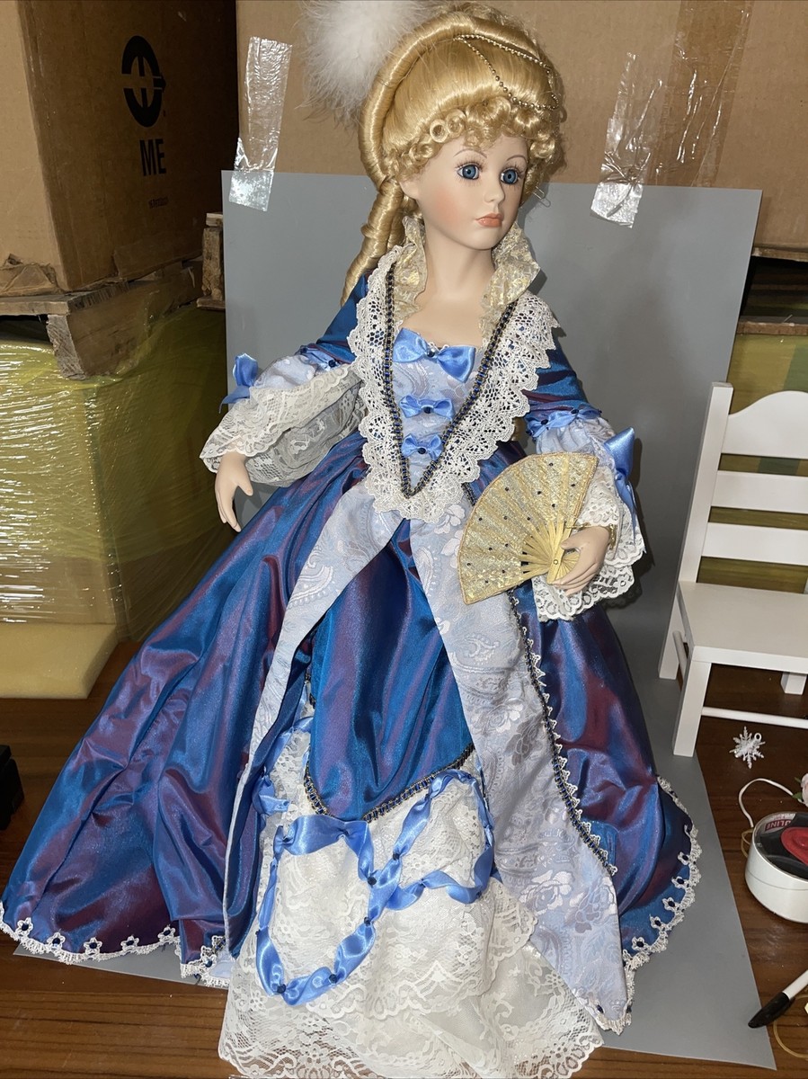 Court Of Dolls Victoria 29” Porcelain Cloth Doll by Jenny Lee LE