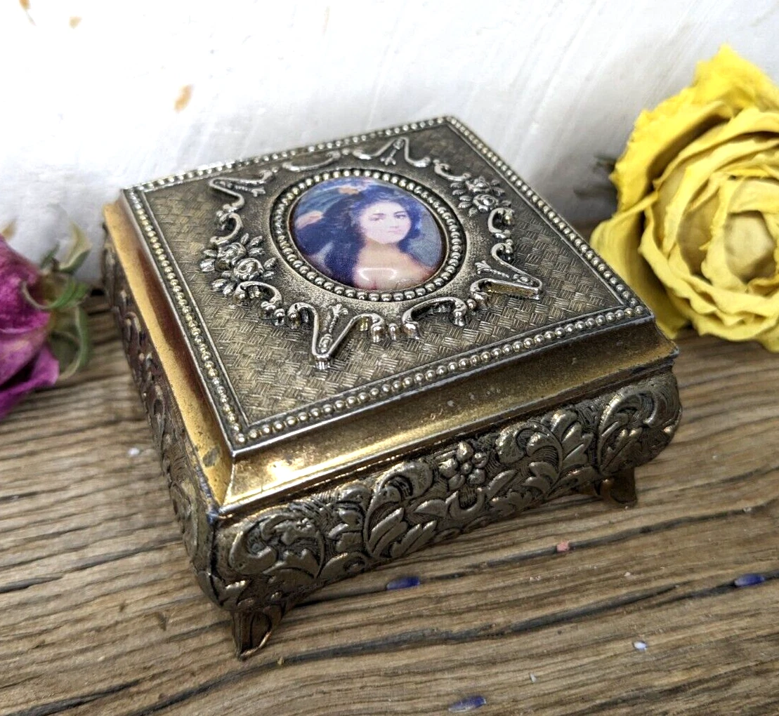 NICE VINTAGE JEWELRY BOX MID XX th. C. eBay