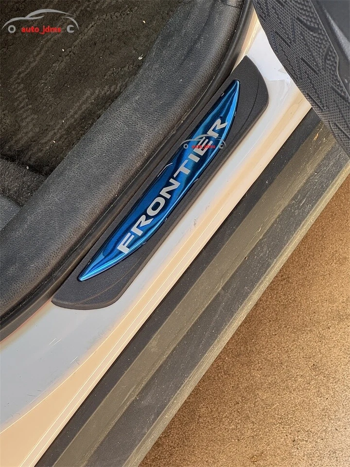 Protector de panel de placa de desgaste cubierta de umbral de puerta de coche accesorios de coche para Nissan Frontier Foto 3 de 4