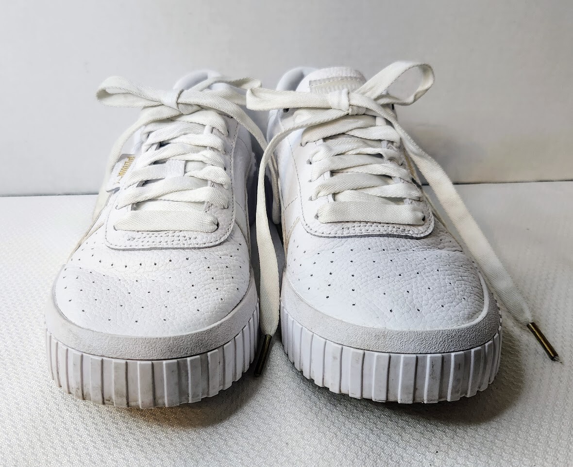 PUMA CALI PLATFORM WMNS 8.5 TRIPLE WHITE LEATHER SNEAKER PUMA CALI PLATFORM WMNS 8.5 TRIPLE WHITE LEATHER SNEAKER