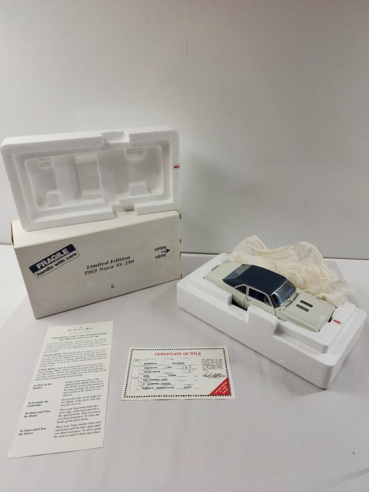 1969 Chevy Nova SS-350 1:24 Limited Edition Diecast Model Car by Danbury Mint  