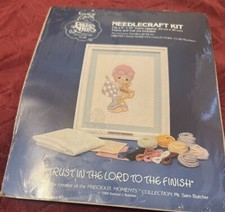 Precious Moments Needlecraft Kit Trust in the Lord to the Finish Vintage 1984