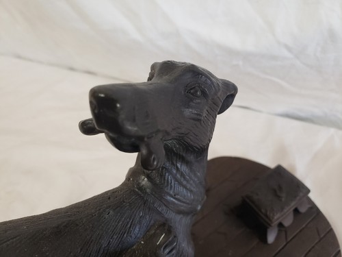 Bronze Sculpture Greyhound Playing With Other Dog Unbranded 6.2 Lbs Pre-owned - Picture 10 of 18
