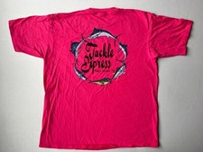 Vintage Tackle Express Fishing NC Sz XL Shirt Oneita Single Stitch Made in USA