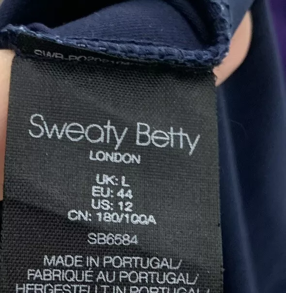 sweaty-betty cycle jersey short sleeve slim fit zip up shirt