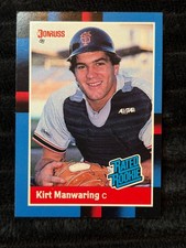 1988 Donruss Kirt Manwaring #39 Rated Rookie Baseball Card SF Giants