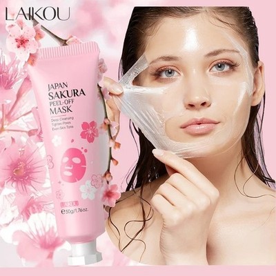 24K Gold Sakura Peeling Gesichtsmaske Anti Falten Aufhellung Mitesser Entfernung Maske