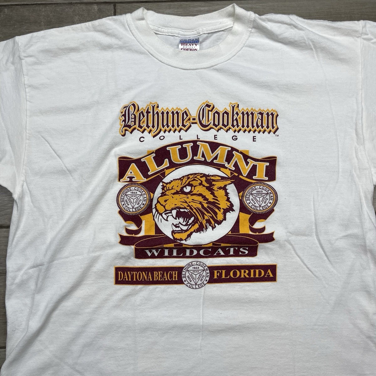 Vintage Bethune Cookman Wildcats T Shirt Adult XL College Daytona Beach FL Mens View 3
