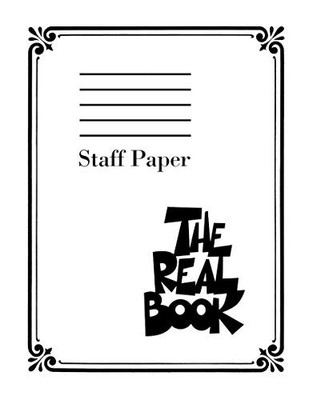 The Real Book   Staff Paper | 400 Pages of Perforated Manuscript Paper wit...
