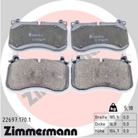 Zimmermann Bremsbelagsatz Scheibenbremse 22697.170.1 FüR Mercedes GLE C167 V167