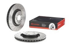 Brembo 09.A958.21 UV Coated Pillar Vented drilled Front Brake Rotor MERCEDES-...