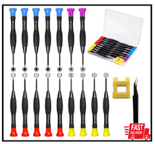 18 Pc Mini Precision Screwdriver Set With Case Magnetic Tweezers for Electronics