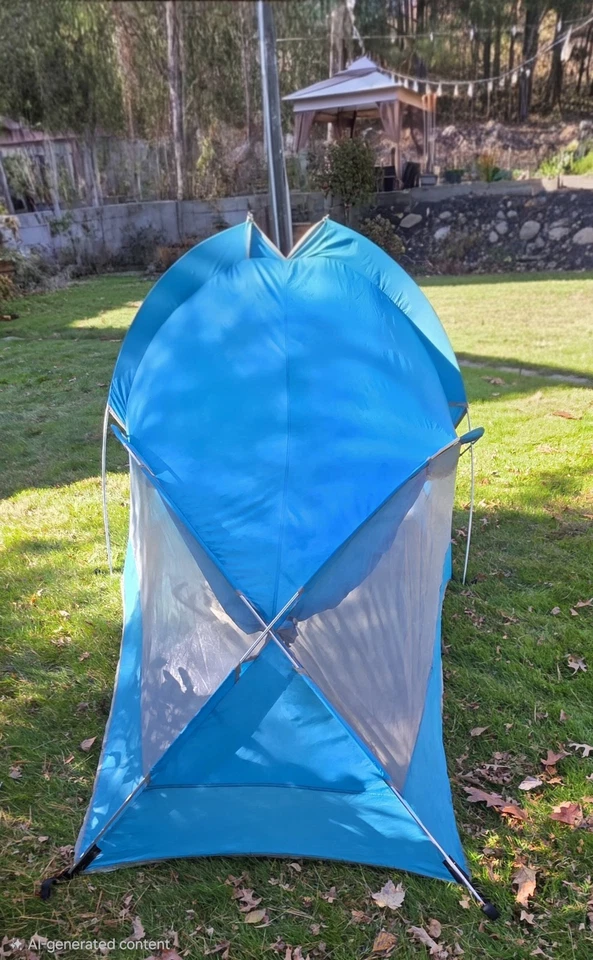 Tienda de campaña The North Face renacuajo para 3 personas - azul gris con mosca de lluvia Foto 4 de 4