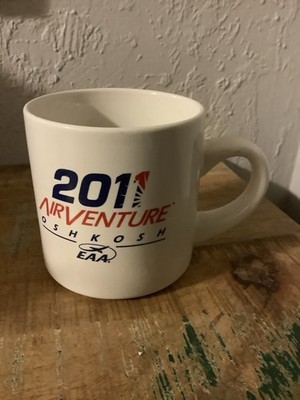 EAA Coffee Cup Mug 2011 Experimental Aircraft Association Oshkosh 12 oz