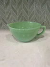 Vintage Fire King Green Jadeite Oven Ware Mixing Batter Bowl with Spout